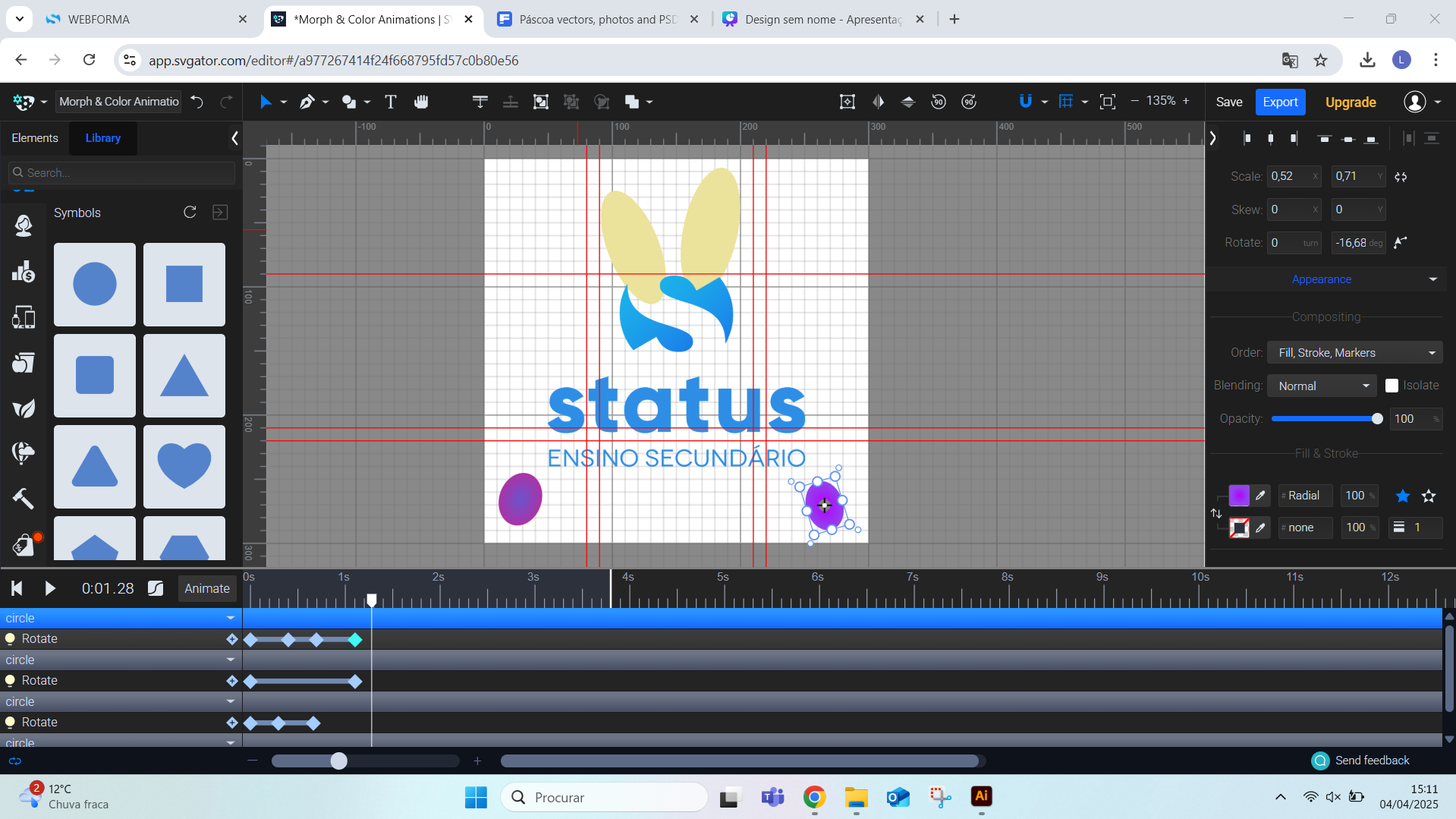 Animação Logo de Páscoa